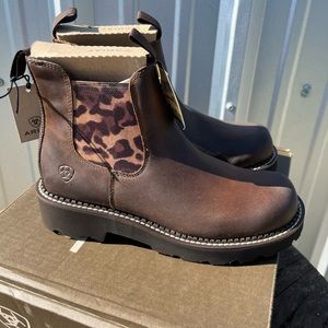 Ariat Fatbaby w twin gore & Leopard print